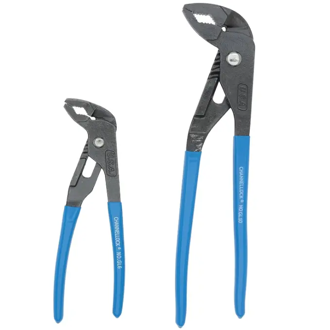 Channellock Griplock Tongue-And-Groove Pliers – 2-Piece, 6-1/2" & 9-1/2" (Gls-2) 1