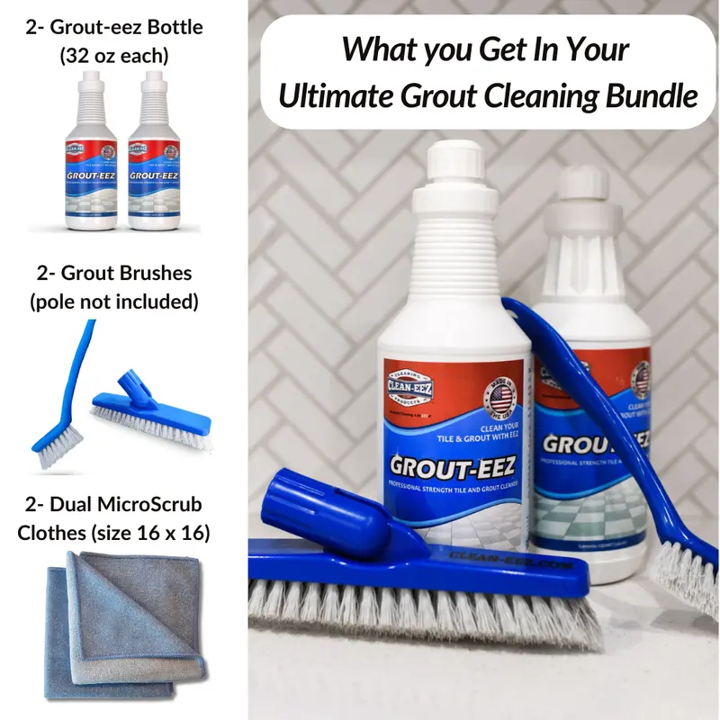 Complete Grout Restoration Kit With Dual Microscrub Towels 1