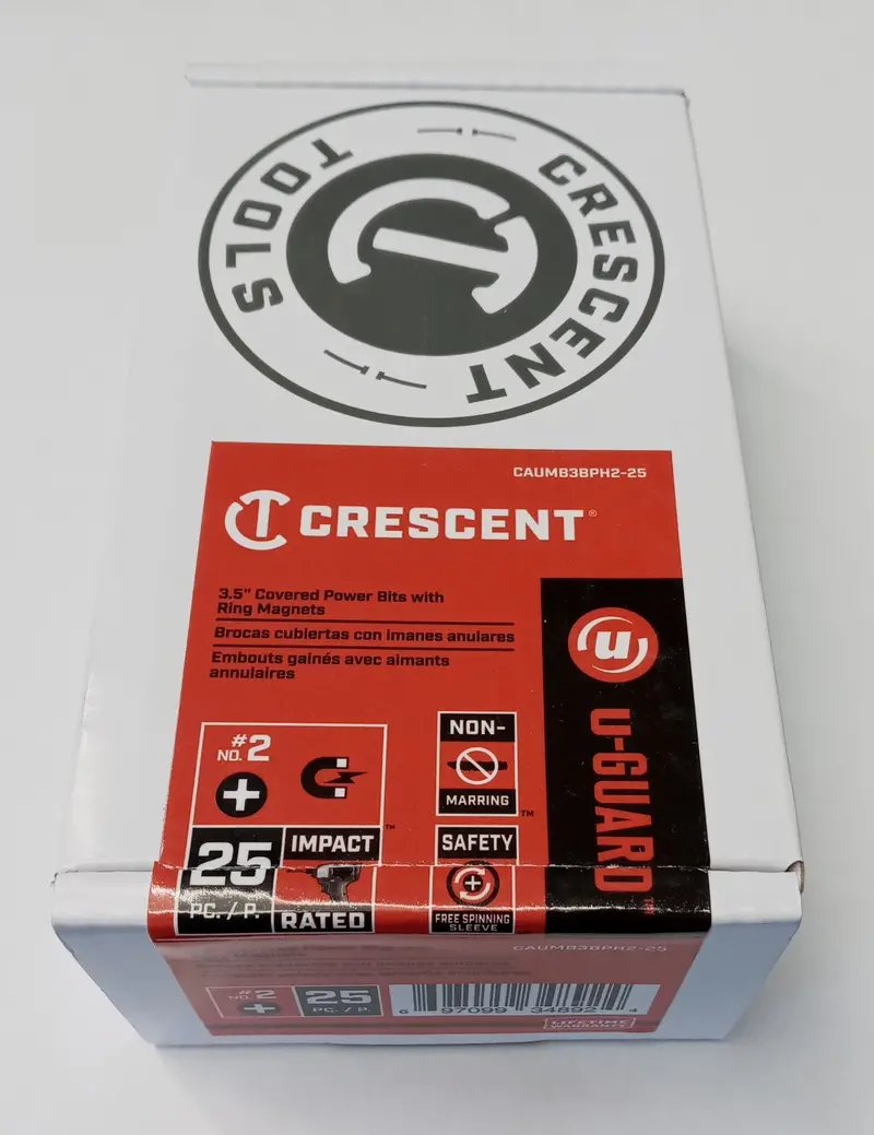 Crescent #2 Phillips U-Guard Impact Bit With Ring Magnet – 25-Pack 1