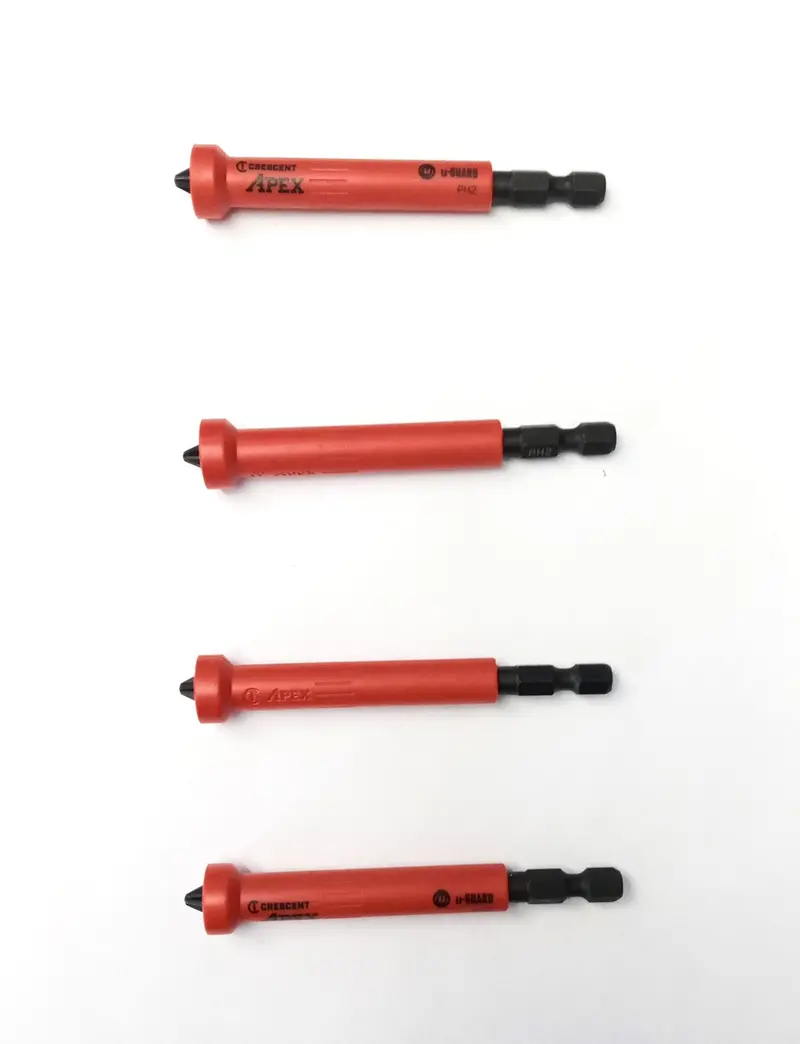Crescent #2 Phillips U-Guard Impact Bit With Ring Magnet – 4-Pack 1