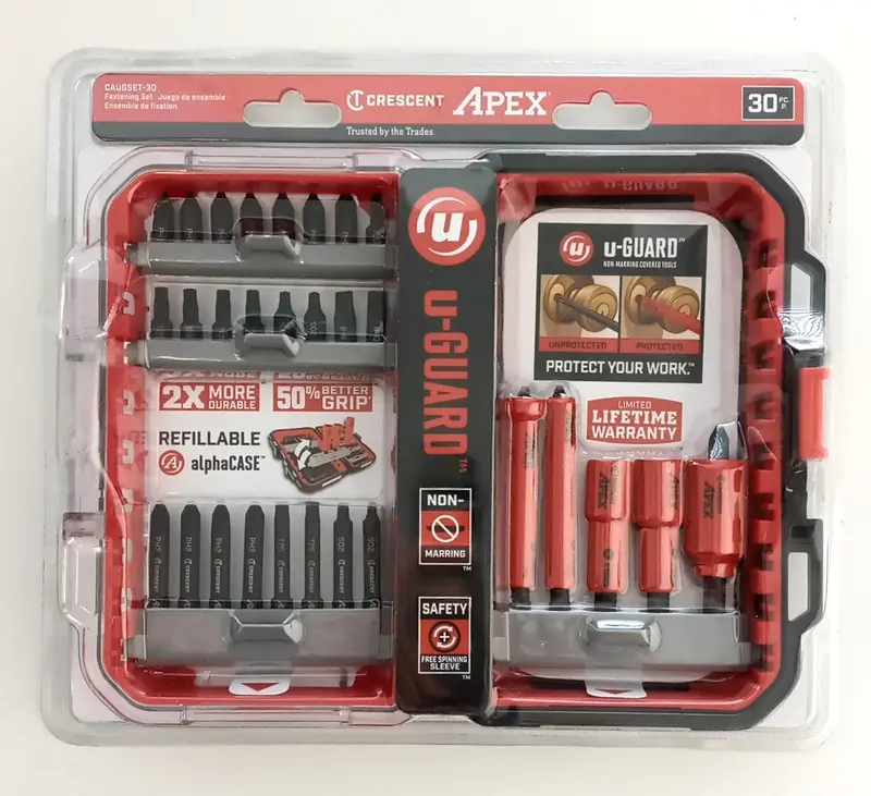 Crescent Apex U-Guard Industrial Multi-Tool Kit – 30-Piece Fastening Set With Durable Carrying Case (Caugset-30) 1