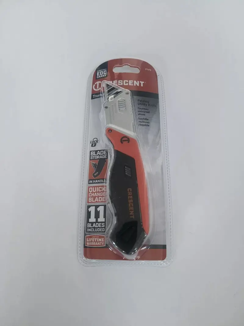 Crescent Folding Utility Knife – Compact Design With 11 Replaceable Blades (Model Ctkf2) 1
