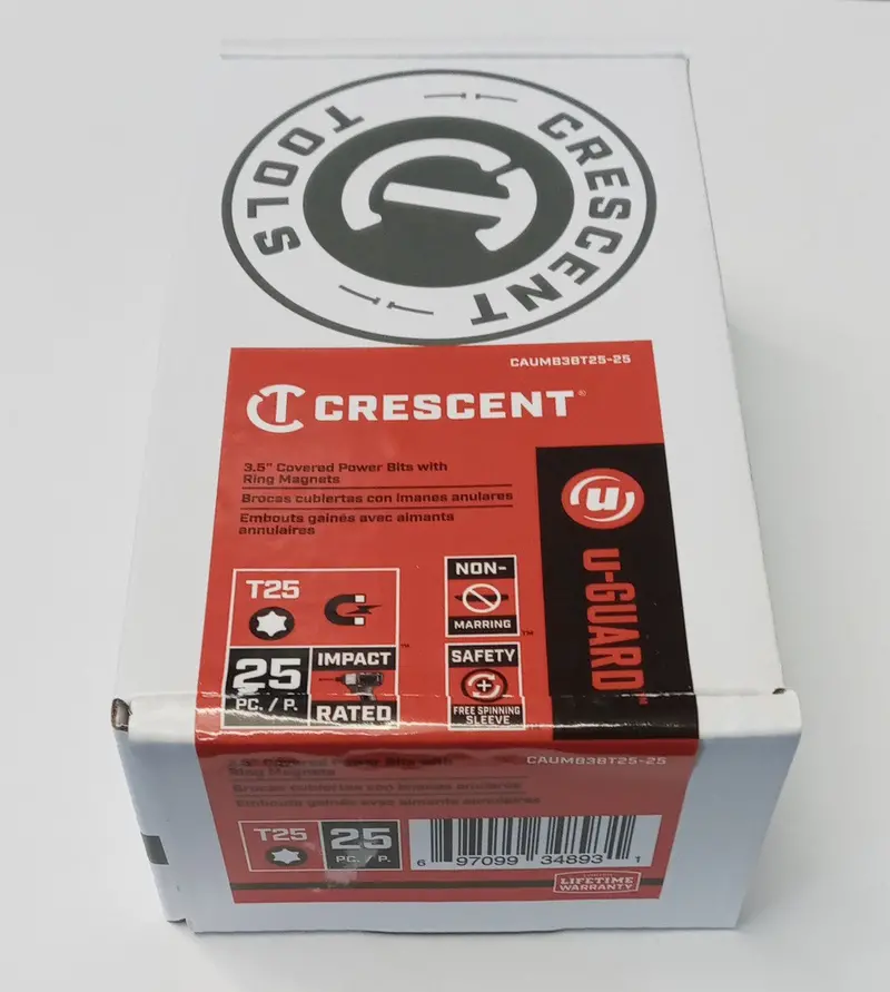 Crescent T25 U-Guard Impact Power Bit Set – #2 X 3-1/2", 25-Piece Bulk Pack 1