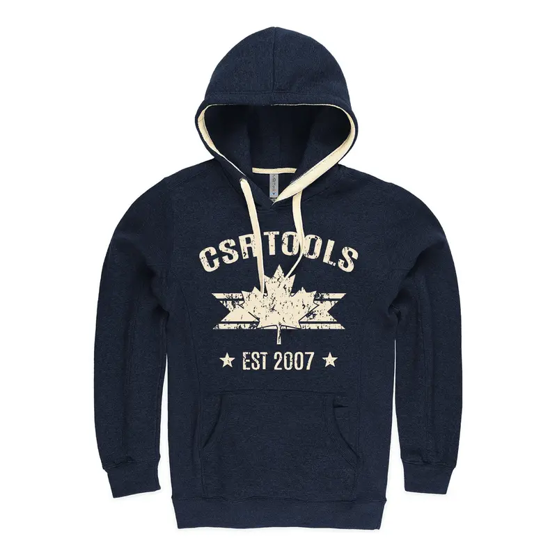 Csr Tools Vintage Navy Cotton Hoodie – Relaxed Fit 1