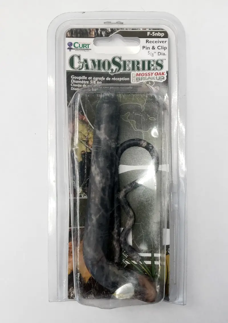 Curt F-5Nbp Receiver Pin And Clip Kit, 5/8 Inch Diameter, Mossy Oak Camo 1