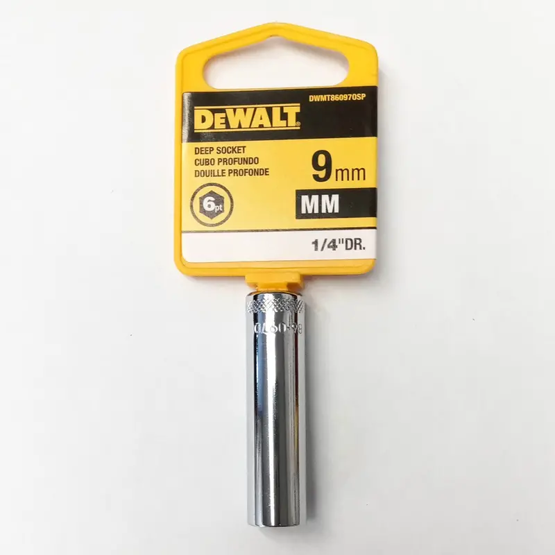Dewalt 9Mm 6-Point Deep Socket – 1/4-Inch Drive, Precision Fit (Dwmt860970Sp) 1