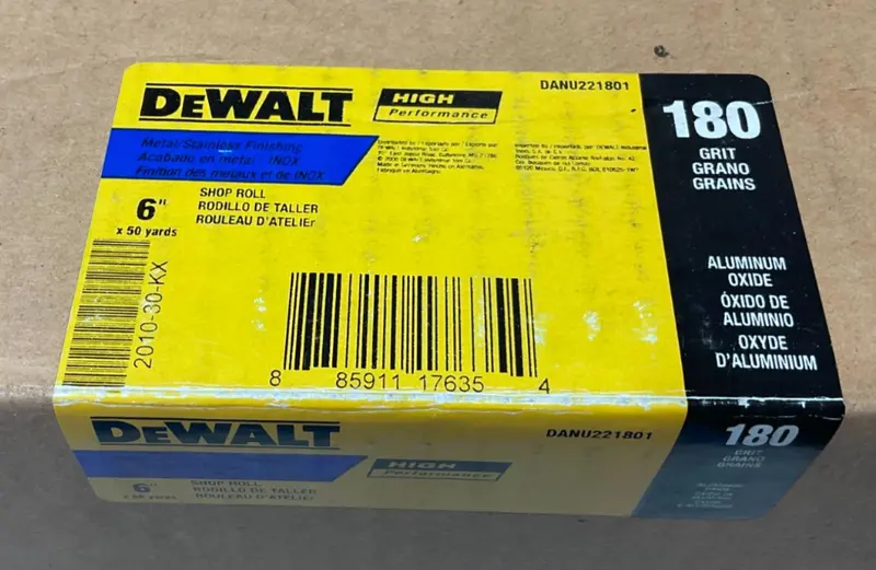 Dewalt Danu221801 Xp Sandpaper Roll – 6" × 50 Yards, 180 Grit (Alternate Sku) 1