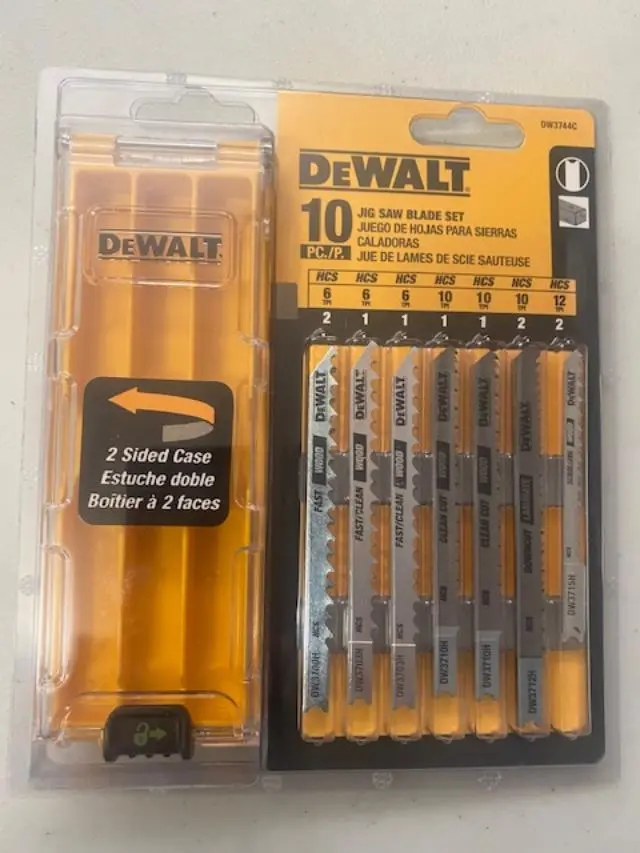 Dewalt Dw3744C U-Shank Jig Saw Blade Kit – 10-Piece Set With Storage Case 1