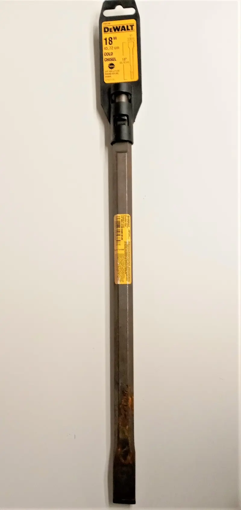 Dewalt Dw5780 Cold Chisel: 18-Inch X 1-Inch, 3/4-Inch Hex With 2-1/32-Inch Round Spline Shank 1