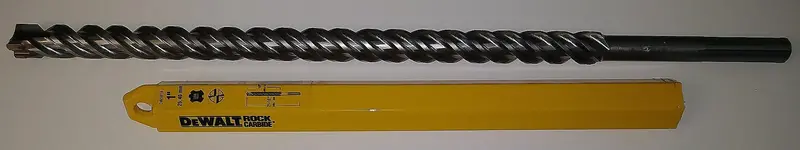 Dewalt Dw5819 Sds Max Rotary Hammer Drill Bit — 1-Inch X 16-Inch X 21-1/2-Inch, 4-Cutter Design 1