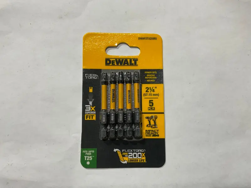 Dewalt Dwaf2Tx25Ir5 T25 Flextorq Power Bits – 5-Pack (#I-109) 1