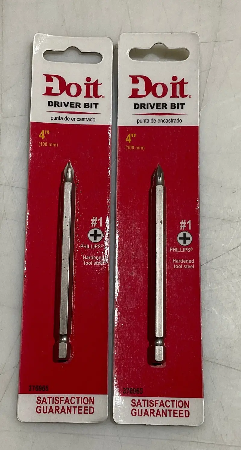 Do It Extended-Length Driver Bit – #1 X 4-Inch, Two-Piece Pack 1
