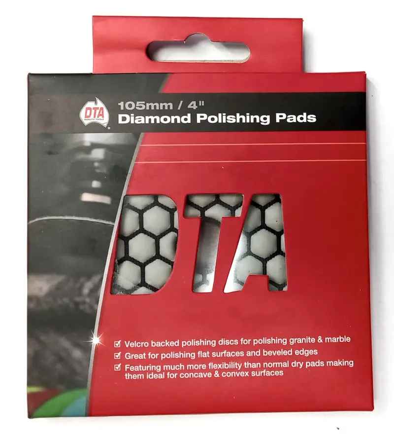 Dta Ppd4-0400 Premium 4-Inch Red Diamond Polishing Pad – 400 Grit, Dry Use 1