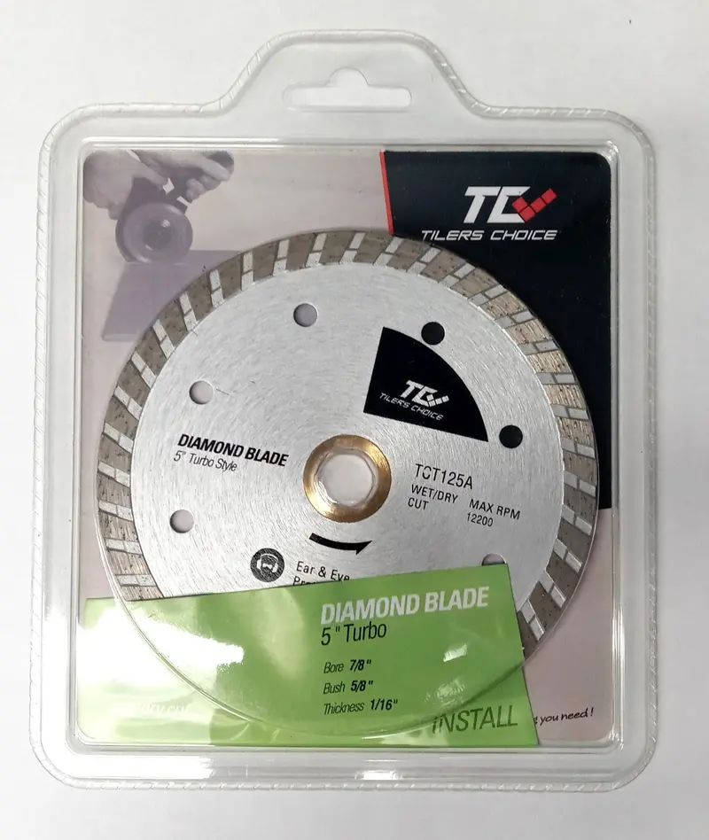 Dta Tct125A 5-Inch Turbo-Style Diamond Blade – High-Efficiency Tile & Stone Cutting 1