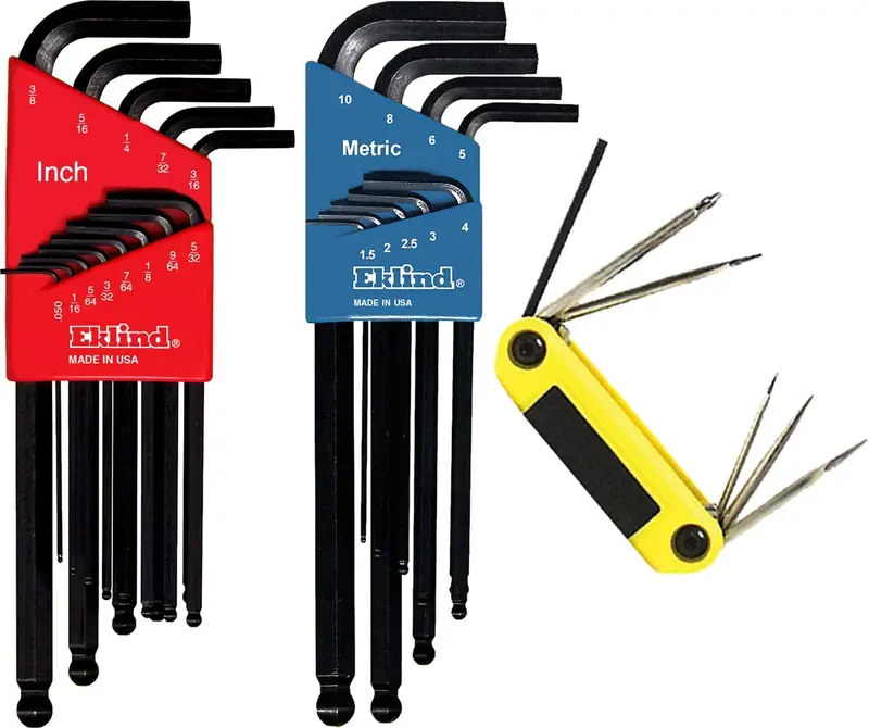 Eklind 13228 Ball-Hex-L Allen Keys With Ergo-Fold Portable Case 1