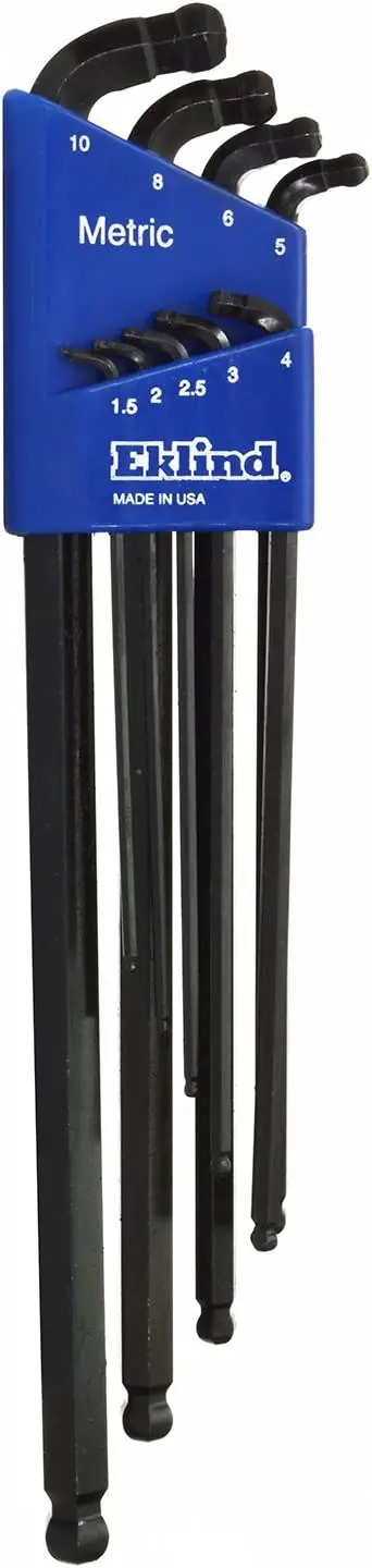Eklind 17609 Double-Ball-Hex-L Metric Allen Key Set (9-Piece) 1