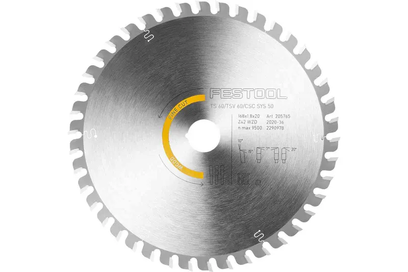 Festool 205772 168Mm Fine-Cut Wood Circular Saw Blade – Precision Finish 1