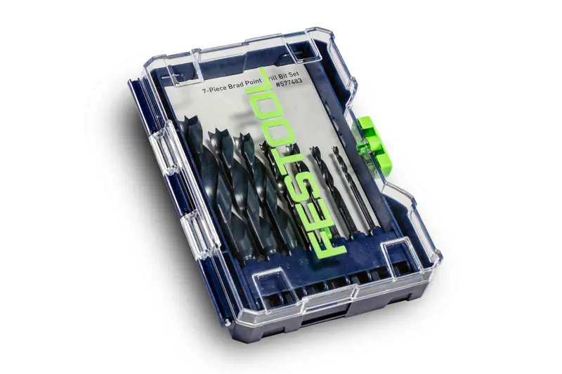 Festool Bks D Brad Point Drill Bit Set – 1/8" To 1/2", Ce/W Certified 1