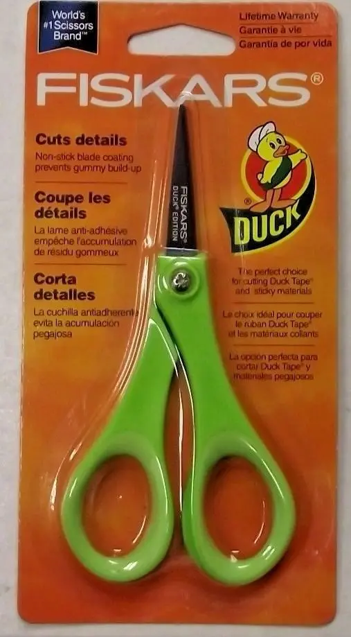 Fiskars 5" Duck Edition Detail Scissors – Non-Stick Blades, Model 154110-1006 1