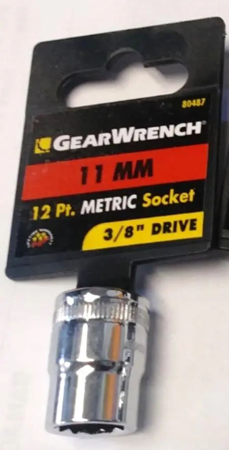 Gearwrench 80487 3/8" Drive 11Mm 12-Point Standard Metric Socket – Rugged Usa-Made Construction 1