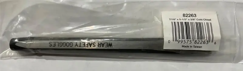 Gearwrench Cold Chisel — 7/16" Width, 5-1/2" Overall Length, Forged Tool Steel 1