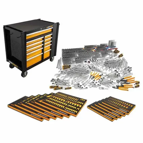 Gearwrench Megamodmro Master Technician Set — 614-Piece Comprehensive Tool Collection With Custom-Fit Trays & Mobile Storage 1