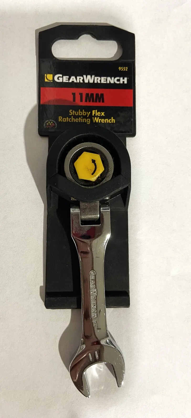 Gearwrench Stubby Flex-Head Combination Wrench – 11 Mm, Ratcheting Design 1