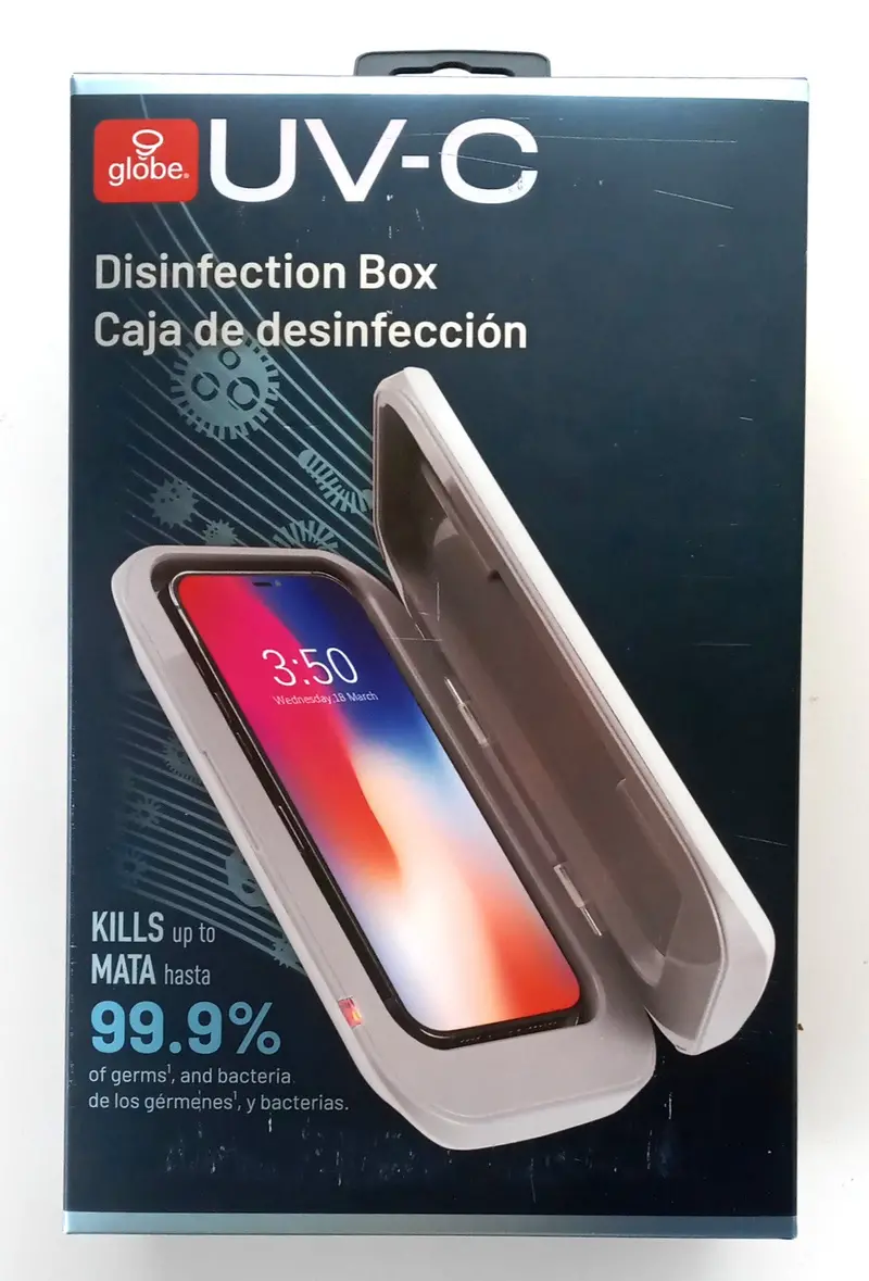 Globe Uv-C Disinfection Box – Portable Sanitizing Station With Indicator Light & Usb Cable 1