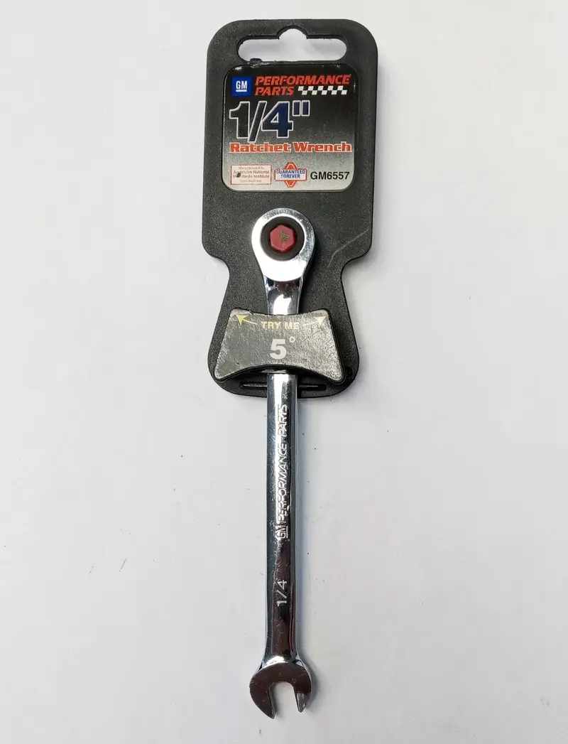 Goodwrench 1/4" Ratcheting Combination Wrench – Compact & Lightweight 1