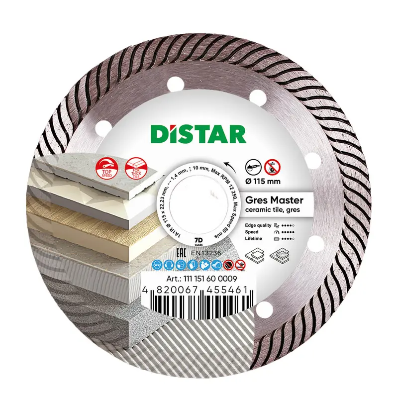 Gres Master Diamond Blade – 1A1R, 5-Unit Set 1