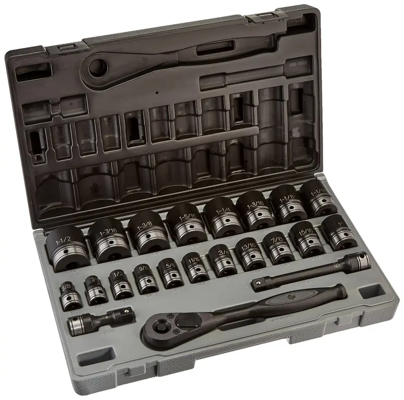 Grey Pneumatic 82622 1/2" Drive 22-Piece Fractional 6-Point Duo-Socket Set 1
