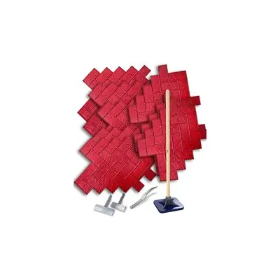 Herringbone Brick Pattern Texture Mat Kit For Decorative Concrete 1