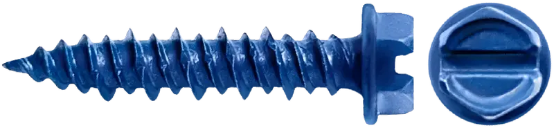 Hex Washer Head Concrete Screws – 3/16" Diameter 1