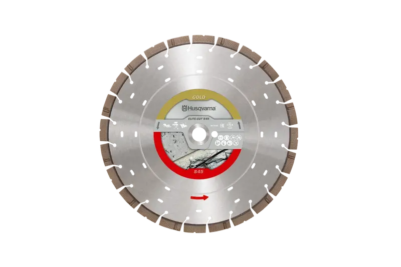 Husqvarna Elite-Cut S45 Exo-Grit Diamond Blade – Medium-Duty Concrete Sawing 1