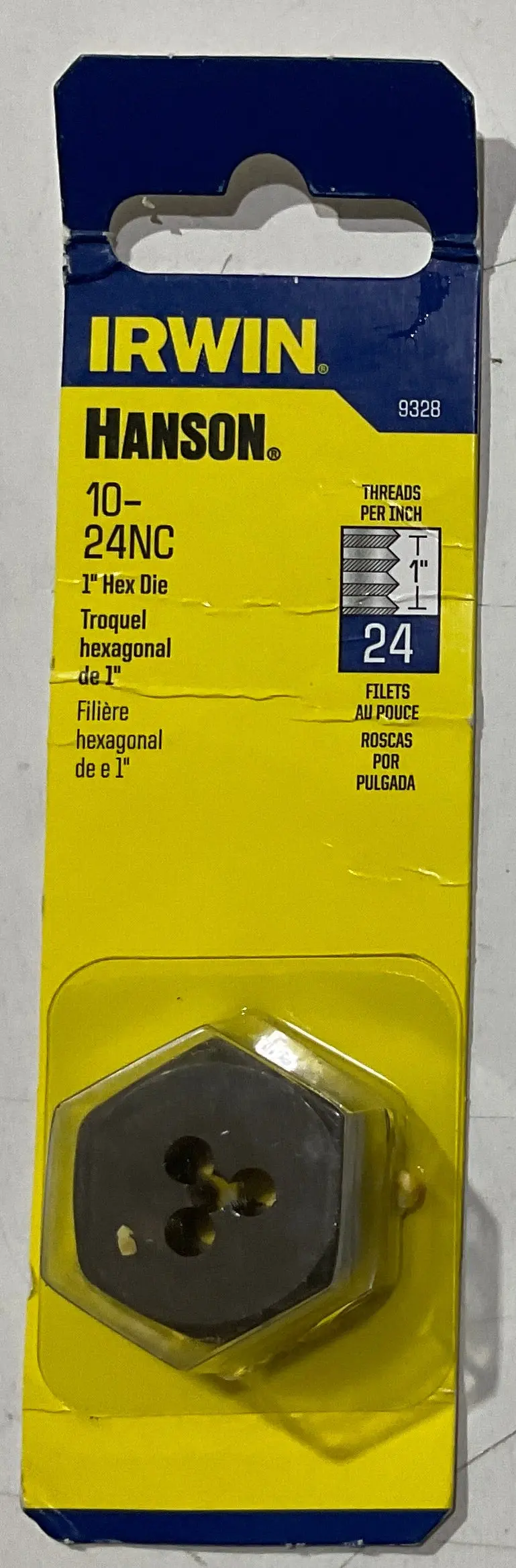 Irwin 10-24Nc Hex Die With 1" Reach – Precision Threading Tool (Model I-49) 1