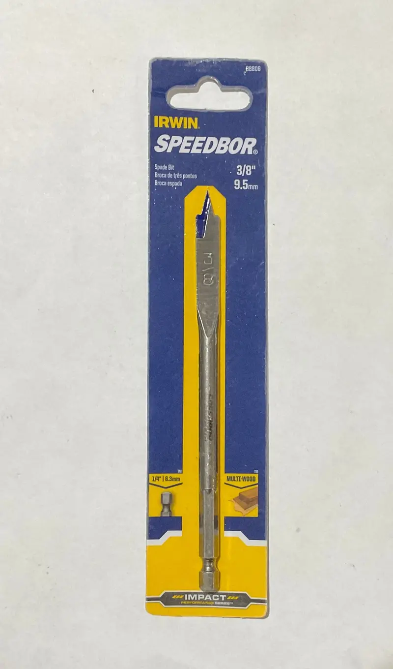 Irwin 3/8" X 6" Impact-Grade Spade Bit — Performance Series (88806) 1
