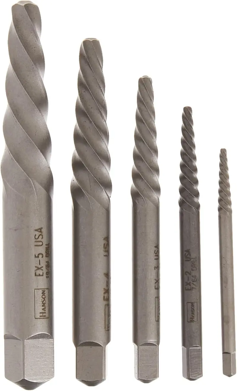 Irwin 53535 Spiral Screw Extractor Set For Broken Fastener Removal 1
