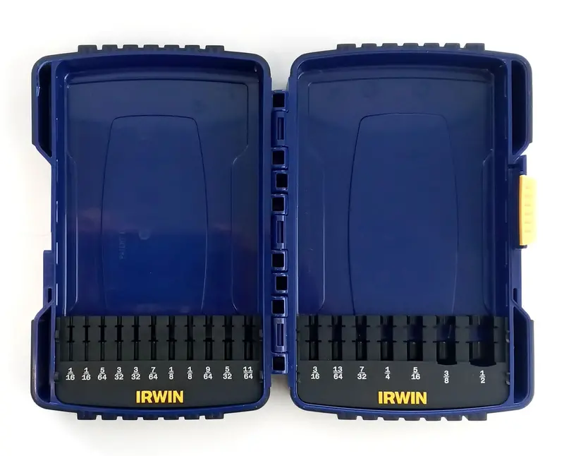 Irwin Drill Bit Storage Case – 18-Slot Organizer For 1/16" To 1/2" Bits (Case Only) 1