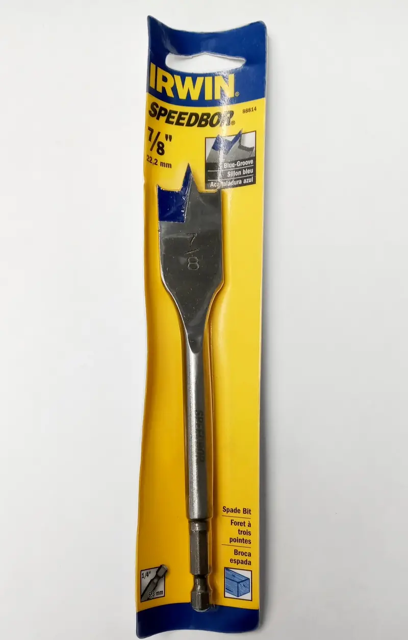 Irwin Speedbor 7/8" X 6" Wood Boring Bit – Fast-Cutting, Self-Feeding Design (Model 88814) 1