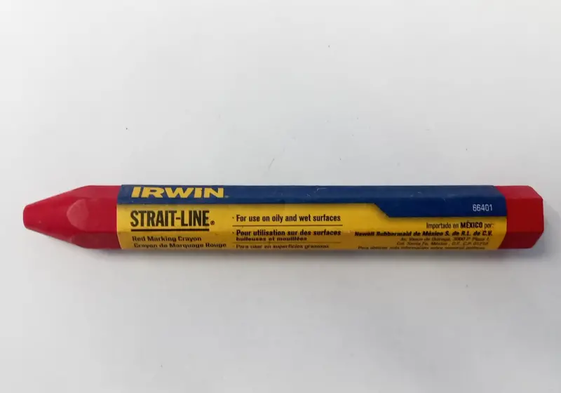 Irwin Strait-Line Red Marking Crayon – Heavy-Duty Layout Tool, Model 66401 1
