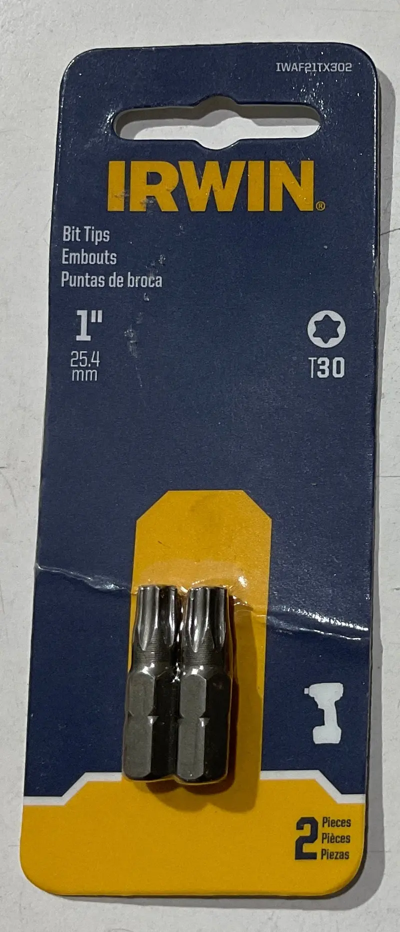 Irwin Torx T30 Bit Tips – 1-Inch Length, Industrial-Grade, Model Iwaf2Itx302 1