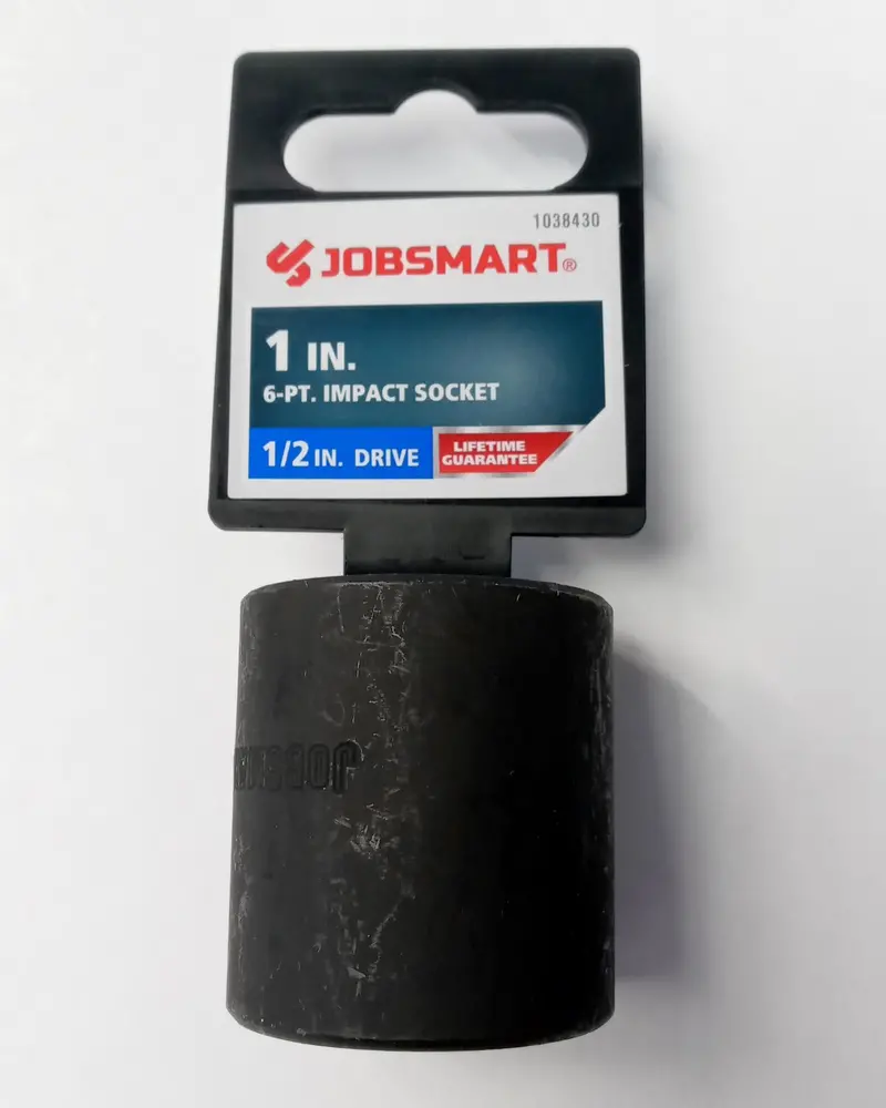 Jobsmart 1038430 Impact Socket – 1/2" Drive, 6-Point, Heavy-Duty Chrome Molybdenum 1