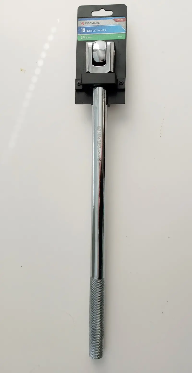 Jobsmart 19-Inch 3/4-Inch Drive Flex Handle Breaker Bar – Heavy-Duty Breakout Tool (Js10214) 1