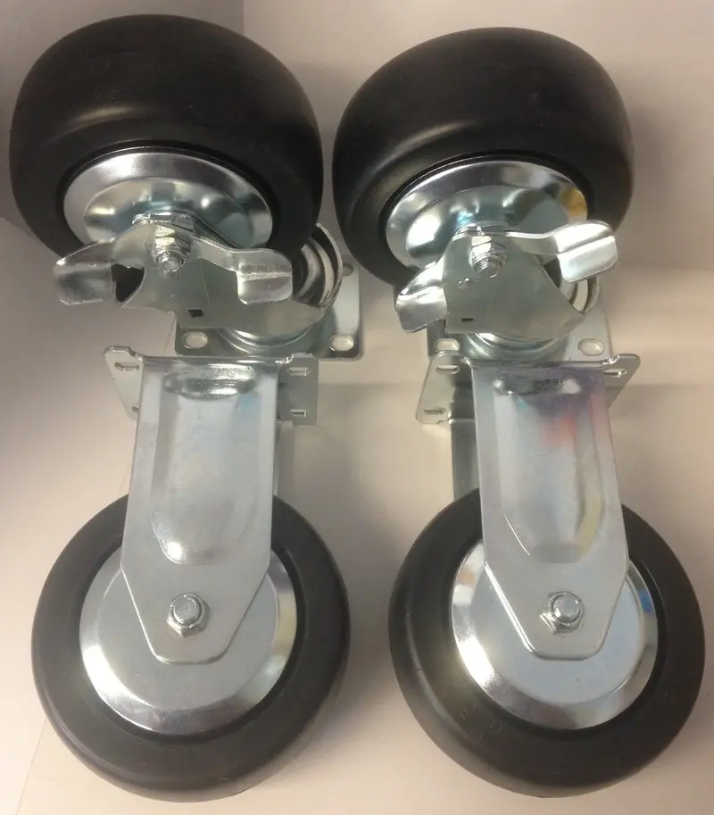 Kd Tools Caster Set – 5" X 2", Fixed & Swivel With Brake (4-Pack) 1