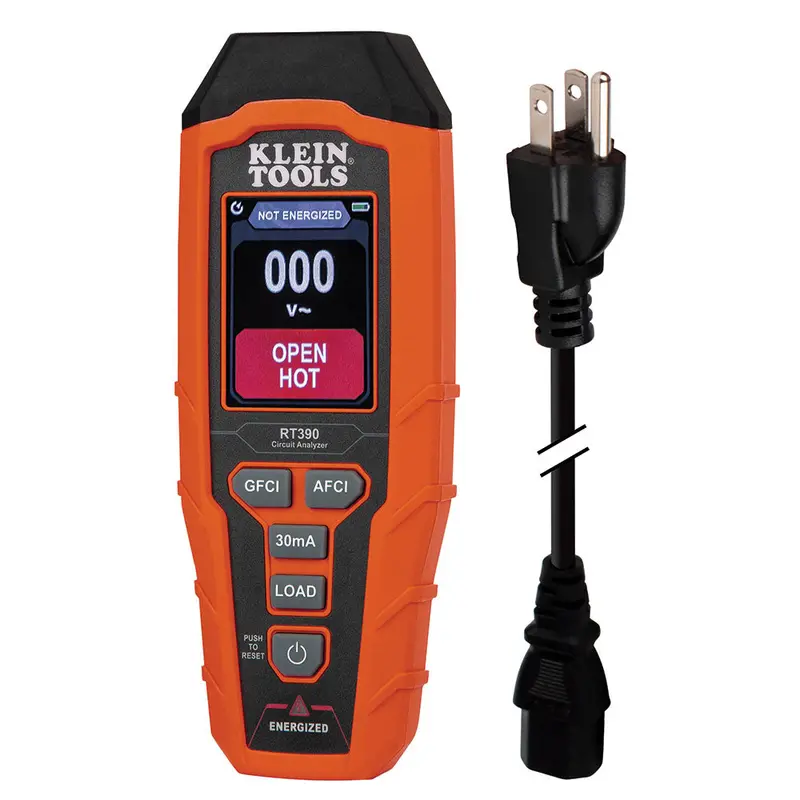 Klein Rt390 Receptacle Tester And Circuit Analyzer 1