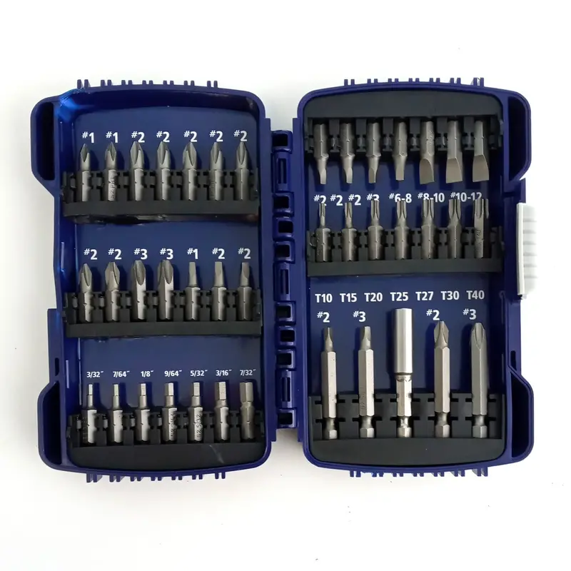 Kobalt 40-Piece Screwdriver Bit Set In Durable Cracked Hard Case (0459096) 1