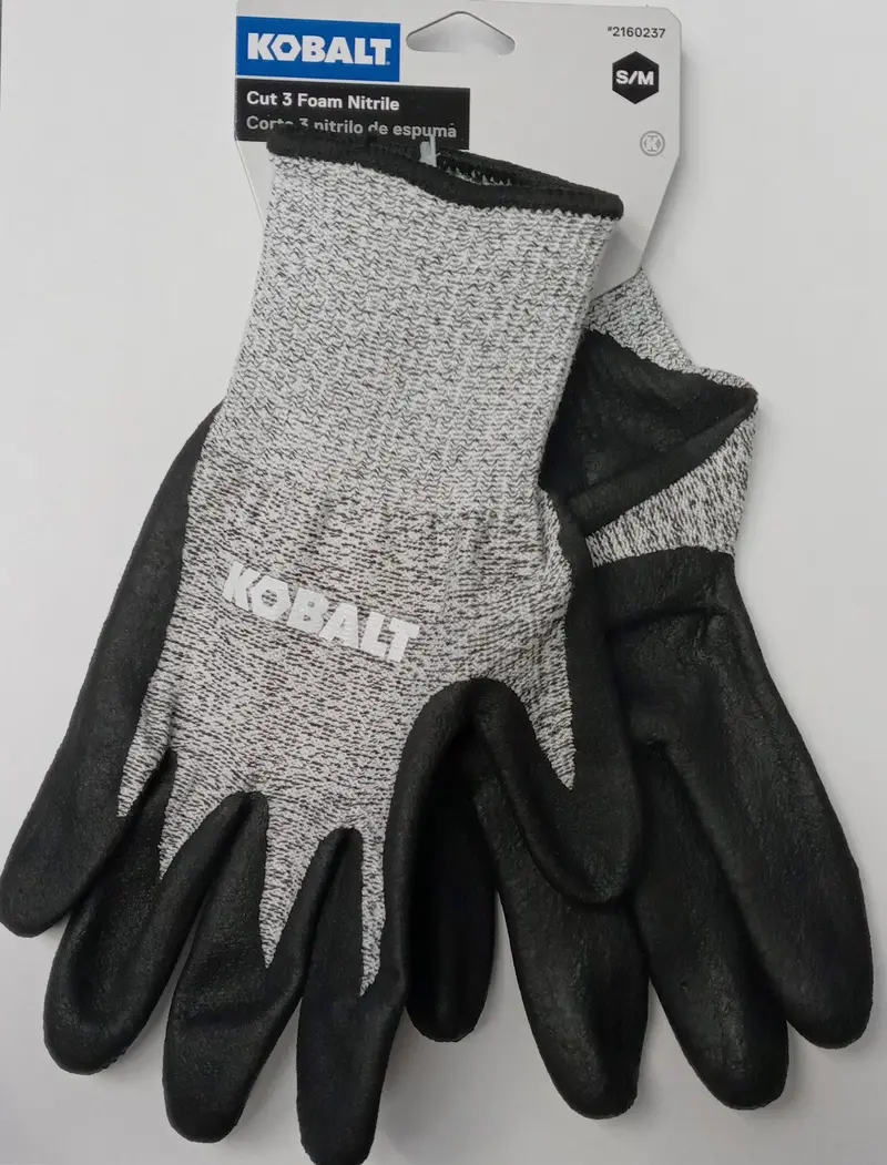 Kobalt Cut-Resistant Foam-Nitrile Heavy-Duty Work Gloves – Small/Medium (81593) 1