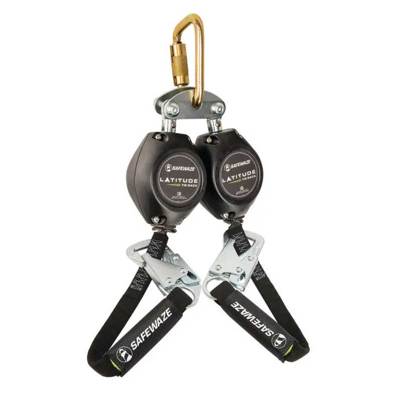 Latitude Hd 7-Foot Dual-Web Srl-P: Fs-Ex313 Connector, Carabiner & Dual 20-Inch Tie-Back Snap Hooks 1