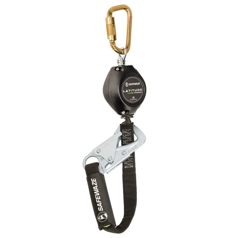 Latitude Hd 7-Foot Single-Web Srl-P: Carabiner, 20-Inch Tie-Back Strap & Snap Hook 1