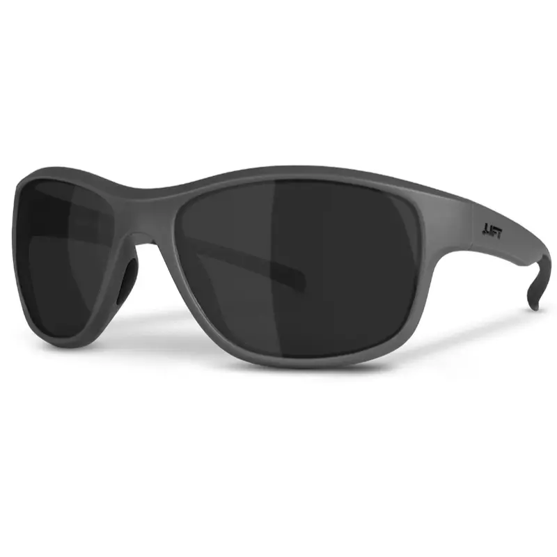 Lift Safety Delamo Ede-21Dgs Matte Grey Safety Glasses With Smoke Lenses 1